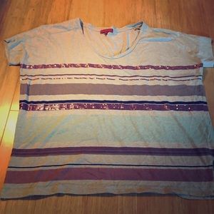 Fun sequined Anthropologie One.September top